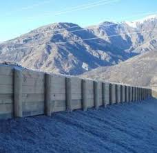 Timber Pole Retaining Wall Gabion1