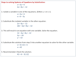 solving systems of equations with
