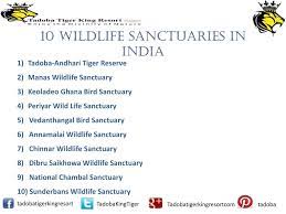 ppt 10 wildlife sanctuaries in india