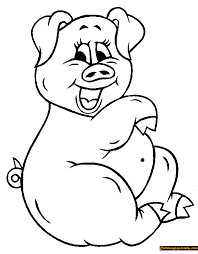 Oh no, what a mess! A Cute Pig Coloring Page Free Coloring Pages Online