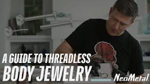 threadless body jewelry neometal
