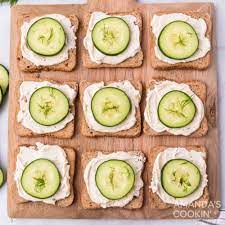 Baby Cucumber Sandwiches gambar png