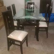 wooden glass dining table glass dining