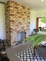1950s Brick Fireplace And Chimney