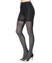 Star Power Spanx Center Stage Shaping Tights Black Gray