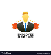 Employee Of The Month Royalty Free Vector Image