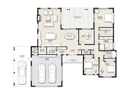 bedroom mid century modern house plan
