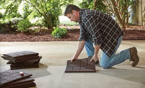 how to lay rubber pavers the