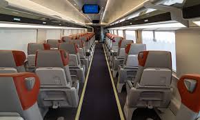 interiors of the new acela trainsets