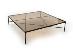 Low Square Glass Coffee Table Static By