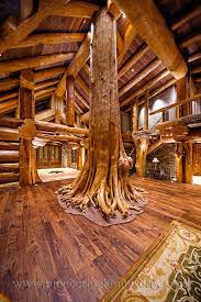 log home living rustic house