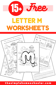 15 letter m worksheets free easy