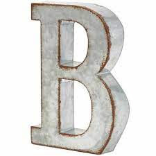 8 In Rustic Letter Wall Decoration B