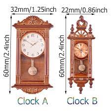 Miniature Vintage Pendulum Wall Clock