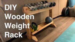diy wooden weight rack you