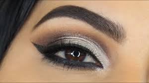 silver grey smokey eyeshadow tutorial