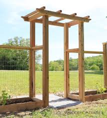 how to build a garden arbor building