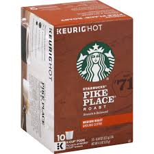 Starting at the puncture, peel and dispose of the lid. Pike Place Roast Ground Coffee K Cup Pods Starbucks 10 X 0 4 Oz Delivery Cornershop By Uber