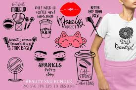 beauty svg bundle funny makeup es