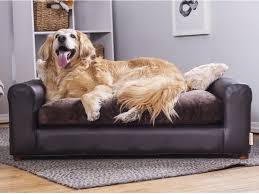 Moots Premium Leatherette Sofa Pet Bed Large Espresso