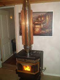 Stove With Heat Exchanger On The Flue