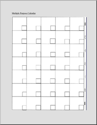 Blank Calendar Printable Calendar Fill In Template Abcteach