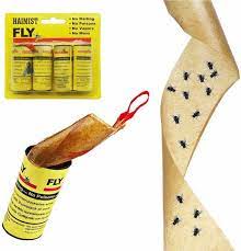 cribun fly paper fly strips fly catcher strips 16 pack sticky fruit fly trap for house indoor outdoor use size xl yellow