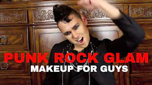 punk rock glam rebel makeup for guys