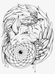 Native american girl native american art coloring pages: Wolf Head Bird Transparent Adult Coloring Pages Native 1024x1339 Png Download Pngkit