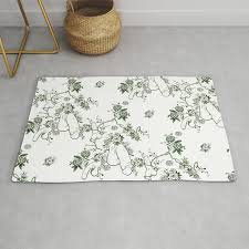 pattern green rug by daniel
