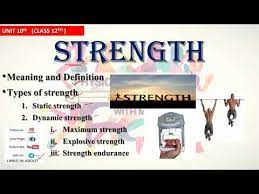 meaning and types of strength