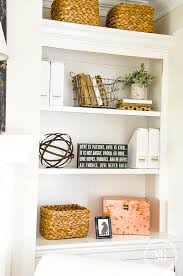 styling bookshelves without using books