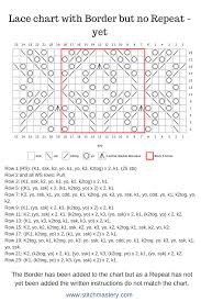 Lace Chart With Border But No Repeat Knitting Charts
