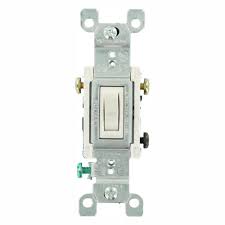 Leviton 15 Amp 3 Way Toggle Switch White 6 Pack M22 01453 2wm The Home Depot