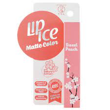 lip ice matte color sweet peach rohto