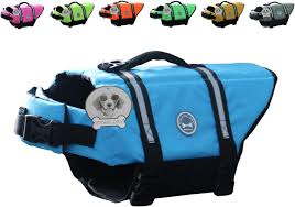 Vivaglory Dog Life Jacket Adjustable Dog Lifesaver Safety