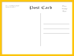 5 X 7 Postcard Template For Word