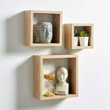 Floating Cube Shelves Wall Mounted