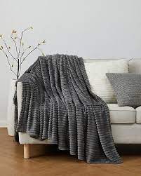 Fleece Throw Blanket For Couch Sofa
