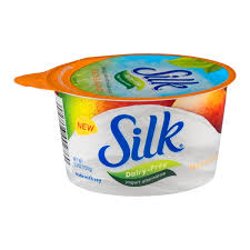 soy milk yogurt alternative peach mango