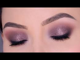 mauve glitter eye makeup tutorial