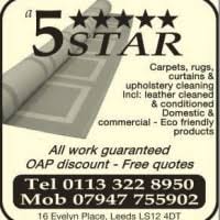 5 star carpet upholstery cleaners