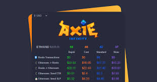 Check spelling or type a new query. Axie Gas Fees