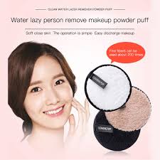 face clean powder puff makeup remover