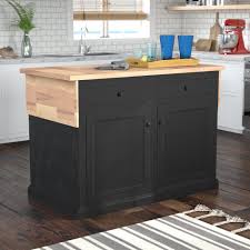 My dad had about 2 feet cut off the length. Breakwater Bay Meredith Kitchen Island With Butcher Block Top Reviews Wayfair