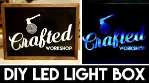 diy light box sign with lasers how