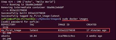 how to create docker image with