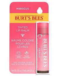 burts bees tinted lip balm hibiscus lips