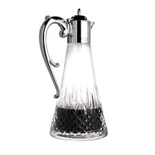 Traditional Cut Crystal Claret Jug With