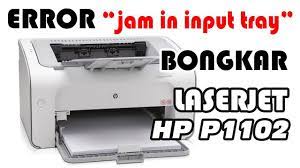 bongkar printer hp p1102 paper jam
